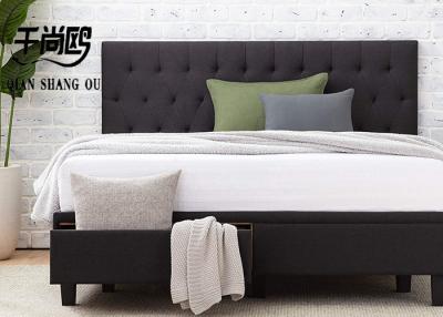 China super king size slatted bed base queen size double platform diamond tufted headboard beds with storage drawers for sale