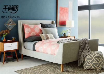 China Wholesale Bedroom Furniture Bed Frame Modern Platform Bed Fabric  for sale