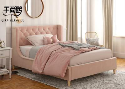 China Sturdy / Soft Tall Upholstered Bed Affordable For Apartment / Hotel for sale