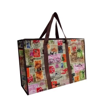 China CMYK 180g Non Woven Shopping Bag Custom Non Woven Bags For Shopping With Folding Handle for sale