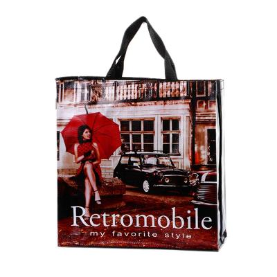 Chine Eco Friendly Ink Printed PP Woven Shopping Bag For Customized Printing Side à vendre