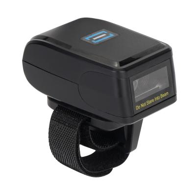 China Dedo Ring Barcode Scanner Portable Wearable Mini Bluetooth Barcode Scanner à venda