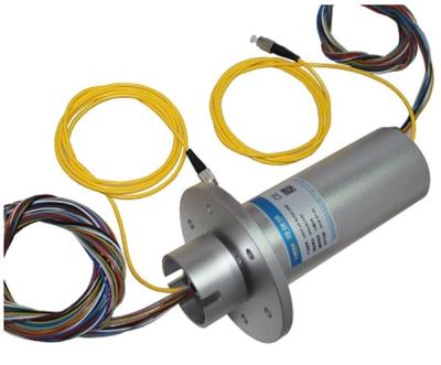China Large Capacity Fiber Optic Rotary Joint 300rpm for sale