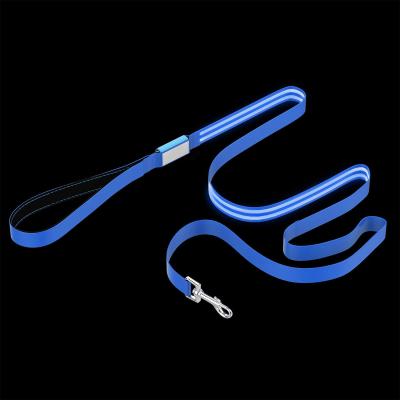China 3 Different Settings LED Dog Leash Lights Up For Night Visibility Safety Collection for sale