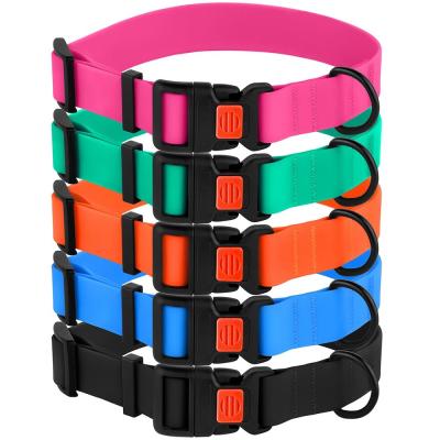 China Adjustable Colorful Waterproof Dog Collars Durable Nylon Webbing Easy To Wash for sale