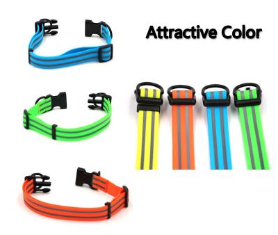 China Pet Safety Waterproof Reflective Dog Collars PVC Eco Friendly Material for sale