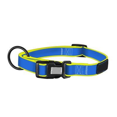 China PVC Nylon Waterproof Soft Rubber Dog Collars For Small Medium Large Dog Pet Cat for sale