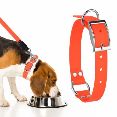China Safe Waterproof Dog Collars PVC based Coated Nylon Material Weather Resistant for sale