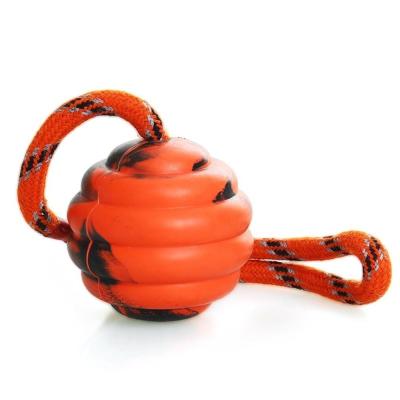 China Durable Dog Tough Chew Toys Interactive Rubber Ball 2.4 Inch 100% Safe Material for sale