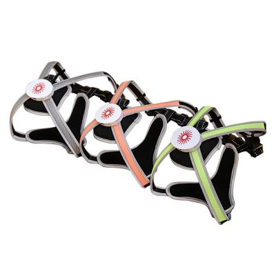 China Eco Friendly Flashing LED Dog Harness , Highly Reflective Dog Harness With LED Lights for sale