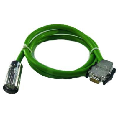 China Reliable Green DB9 Insulation Industrial Wire Harness IP67 M23 Cable Wire Harness Assembly for sale