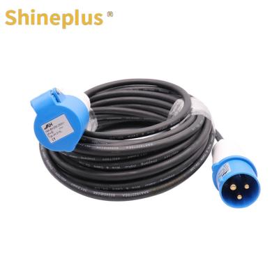 China Industrial Plug Socket Connection Cable SAA Certification Male And Female Head Plug for sale