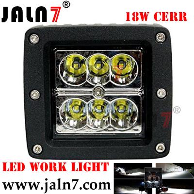 China Led Work Light JALN7 18W Car Driving Lights Fog Light Off Road Lamp Car Boat Truck SUV JEEP ATV Led Light for sale