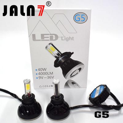China LED Headlight Bulbs JALN7 G5 LED Conversion Kits Extremely Super Bright H1/H4/H7/H11/9005/9006 40W 4000lm for sale