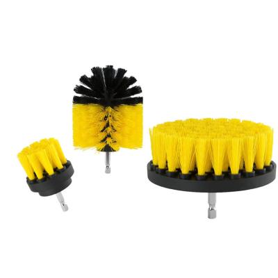 China Bathtub Electric Drill Cleaning Brush Kit PP Wire 4 Inch Pp Handle for sale