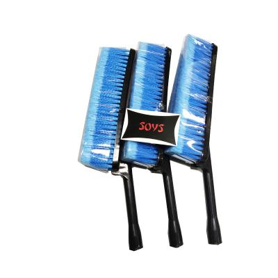 China Easy Scrubbing Car Tyre Cleaning Brush 24cm Flexible Tire Shine Brush for sale