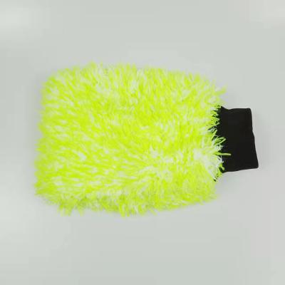 China Customized Microfiber Car Wash Mitt For Car Detailing for sale