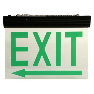 China Automatic Maintained Double Sided Exit Signs For Ceiling Surface Suspended for sale