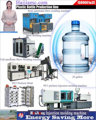 Cina water bottle making machine	 plastic water bottle  injection machine	 machine for manufacturing plastic water tanks in vendita