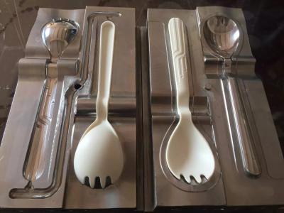 China Spoon Fork Tableware Custom Plastic Molding One - Time Two Cavities For Ice Cream for sale
