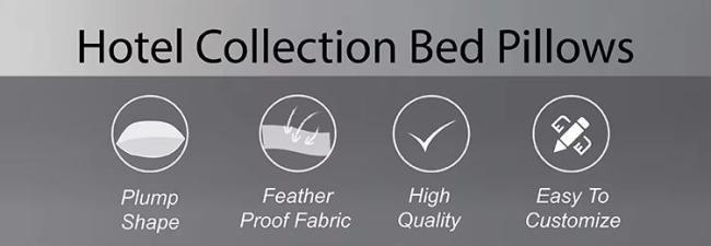 Soft Pillow for Economic Hotel Microfiber Filling Pillows