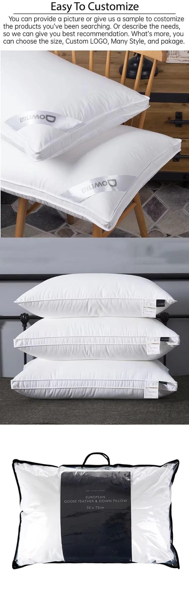 Soft Pillow for Economic Hotel Microfiber Filling Pillows
