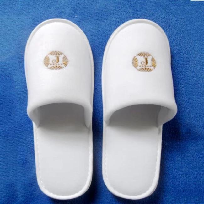 Disposable Cheap Price White 100% Cotton Slippers for Sale (JRD732)