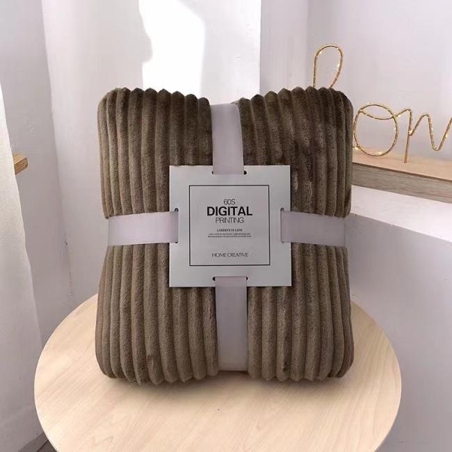 China Hot Sale High Quality Home Autumn Winter Colorgul Gift Flannel Blanket (JRD896)