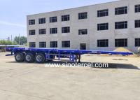 Quality 40ft Flat Bed Semi Trailers 3 Axles Flatbeds For Semi Trucks for sale