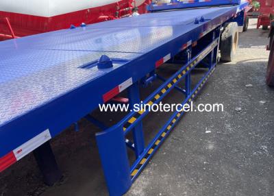 China Transportation Flatbed Trailer Semi Truck 40ft Semi Trailer Flat Bed for sale