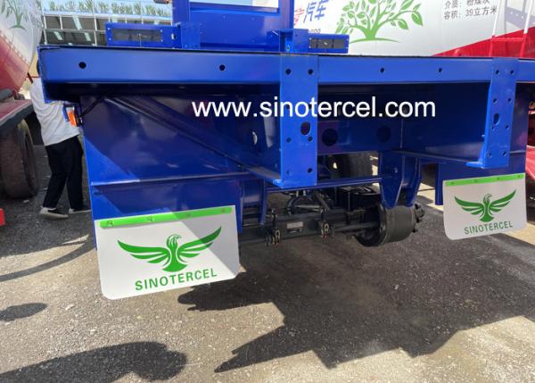 Quality ISO/CCC/SGS Flatbed Trailer Semi Truck With Hydraulic Ramp for sale