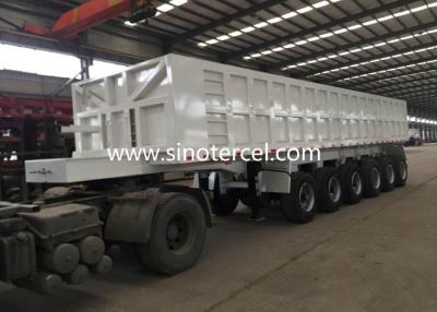 China White Tipper Semi Trailer Heavy Steel Bulk Tipping Trailers For Sale for sale