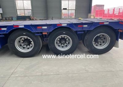 China Oversized Cargo Low Bed Semi Trailer 30 Ton -100 Ton Transportation for sale