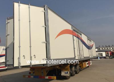中国 50T Box Semi Trailer 50000kgs Load Semi Truck Box Trailer 販売のため