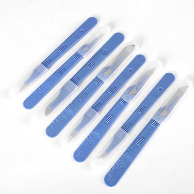 China Sterile Disposable Surgical Blade Disposable Sheath Guarded Scalpel for sale