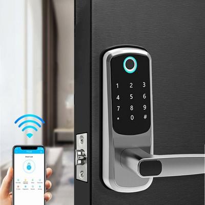 China Fingerprint Bedroom Wifi Keyless Door Lock Mechanical Combination Door Lock ODM for sale