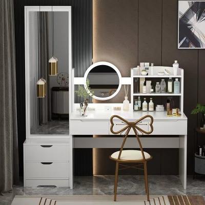 China Tabla de la vanidad del maquillaje del hotel del tocador del dormitorio del espejo en venta