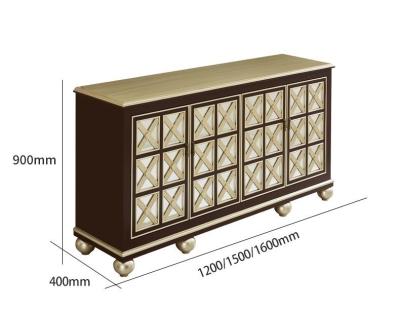 Китай European Neoclassical Hotel Room Cabinets Solid Wood Living Room Against The Wall Storage Cabinet продается