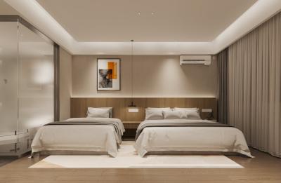 Chine International Hotel Bedroom Furniture Wood Finish Customization Project à vendre