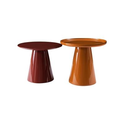 China Modern Sofa Side Table Art Colour Fiberglass Bedside Chairside Table à venda