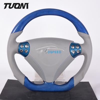 China Navy Blue W204 Mercedes Steering Wheel Carbon Fiber Sport Racing for sale