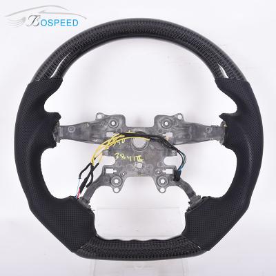 China Customization Carbon Fiber Perforated Leather Steering Wheel For Land Rover for sale