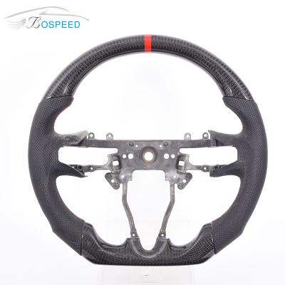 China Alcantara Honda Civic Steering Wheel Carbon Fiber Matte Sport Car for sale