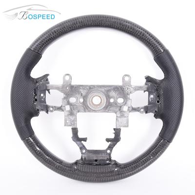 China OEM Round Racing Honda Carbon Fiber Steering Wheel Plain Weave Black for sale