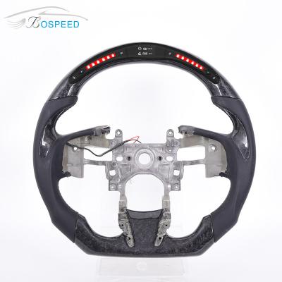 China Forged Civic Honda Carbon Fiber Steering Wheel Smooth Leather for sale