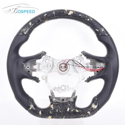 China Sports Forged Alcantara Smooth Toyota Leather Steering Wheel Carbon Fiber Material for sale