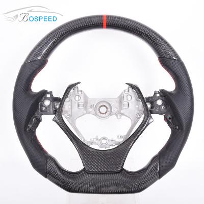 China Customized Toyota Carbon Fiber Steering Wheel Stripe Leather Sports Alcantara for sale