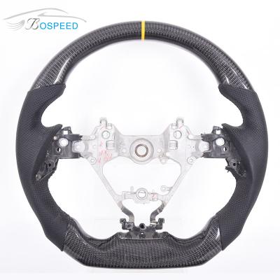 China Toray Carbon Fiber Twill Toyota Leather Sports Steering Wheel 350mm Custom Color for sale