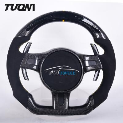 China Porsche Carbon Fiber Standard Steering Wheel With LED Display Stylish for sale