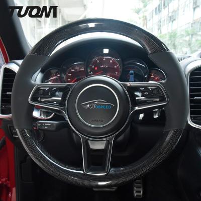 China Universal Carbon Fiber Steering Wheel For Porsche Cars Smooth Performance for sale